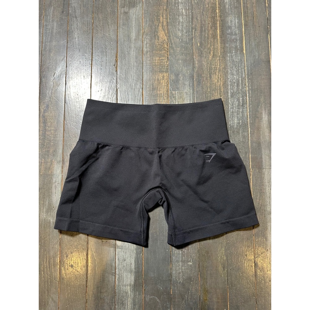 Gymshark Soft Sculpt Shorts Womens Small Black Seamless High Waist - Picture 3 of 5